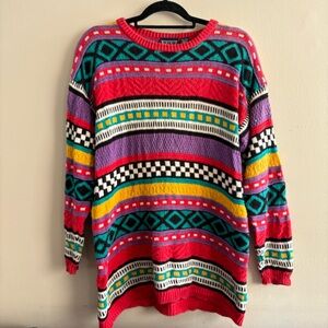 90’s Vintage Best American Patterned Sweater